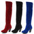 Women Classic Suede Thick Heel Over the Knee Boots